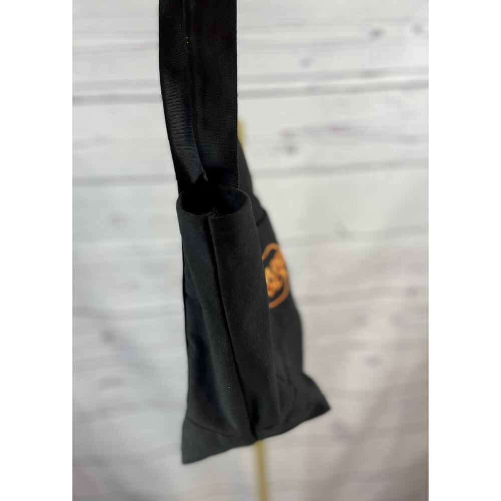 Trader Joe’s Trick-or-Treat Canvas Tote Bag Black Reusable Foldable Shopping - Picture 4 of 5